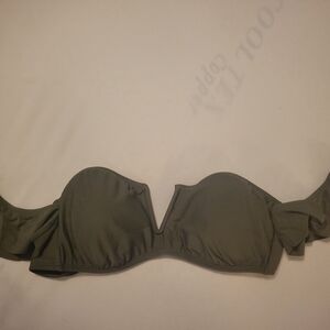 Express Olive Green Bikini Top